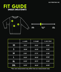 Thumbnail for Sizing chart for World Best Dad Unisex Grey Cute Sweatshirt Perfect