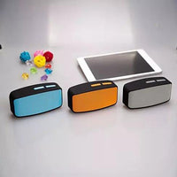 Thumbnail for 3 Easy Listener Bluetooth Speaker and MP3 player shown in blue tan and gray at a top down view