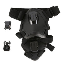 Thumbnail for A black Adjustable Outdoor Pet Armor Harness shown