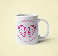 Thumbnail for Unbreakable Breast Cancer Survivor Mug 11oz 2nd angle